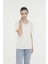 Wb V Vıskon 11Mdk205 4Fx Ekru Kadın Kısa Kol T-Shirt 1