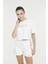 W-Sunla T-Sh 4Fx Ekru Kadın Kısa Kol T-Shirt 5