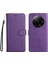 Xiaomi Redmi Için A3 Kılıf Düz Renk Standı Flip Telefon Kapağı-Mor (Yurt Dışından) 1