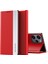 Xiaomi Redmi 12 4g Deri Kılıf Stand Kapağı-Kırmızı (Yurt Dışından) 1