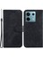 Xiaomi Poco X6 5g Pu Deri Kapak Çevirin Cüzdan Standı Kaplan Desenli Telefon Kılıfı-Siyah (Yurt Dışından) 1