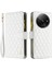 Xiaomi Redmi A3 Kılıf Fermuar Çevirme Darbeye Dayanıklı Deri Telefon Kapağı-Beyaz (Yurt Dışından) 1