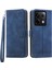 Xiaomi Poco X6 5g Kılıf Cüzdan Telefon Kapak Hatları Baskı-Mavi Için (Yurt Dışından) 1