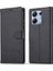 Xiaomi Poco M6 Pro 4g Deri Kılıf Folio Standı Görünüm Telefon Kapağı-Siyah (Yurt Dışından) 1