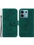 Xiaomi Poco X6 5g Kılıf Baskılı Gül Kelebek Telefon Standı Kapağı-Yeşil (Yurt Dışından) 1