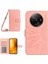 Xiaomi Redmi A3 Deri Kılıf Crossbody Cüzdan Telefon Kapağı-Açık Pembe Için (Yurt Dışından) 1