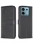 Xiaomi Poco X6 5g Deri Kılıf Şanslı Yonca Desen Koruma Kabuğu Telefon Kapağı-Siyah (Yurt Dışından) 1