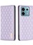 Xiaomi Poco M6 Pro 4g Kılıf Için Gizli Manyetik Kapatma Folyo Deri Kapak-Mor (Yurt Dışından) 1