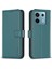 Xiaomi Poco M6 Pro 4g Kılıf Standı Fonksiyonu Pu Deri Telefon Kapağı-Yeşil (Yurt Dışından) 1
