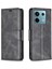 Xiaomi Poco X6 5g Deri Cüzdan Kılıfı Düz ​​renk Standlı Telefon Kapağı-Siyah (Yurt Dışından) 1