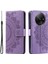 Xiaomi Redmi Için A3 Kılıf Mandala Çiçek Baskılı Damla Dayanıklı Deri Telefon Cüzdan Kapağı-Mor (Yurt Dışından) 1