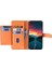 Xiaomi Redmi Note 11 Pro Deri Kılıf Fermuarlı Cep Crossbody Telefon Kapağı-Turuncu (Yurt Dışından) 2