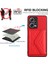Xiaomi Redmi Note 12 Pro 5g Kickstand Kılıf Kart Tutucu Telefon Kapağı-Kırmızı (Yurt Dışından) 3
