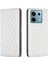 Xiaomi Poco X6 5g Telefon Kılıfı Için Eşkenar Dörtgen Izgara Görüntüleme Standı Kapak-Beyaz (Yurt Dışından) 1
