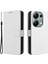 Xiaomi Poco M6 Pro 4g Deri Kılıf Elmas Doku Çevirme Koruyucu Telefon Kapağı-Beyaz (Yurt Dışından) 1
