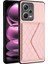 Xiaomi Redmi Note 12 Pro+ 5g Kılıf Kart Yuvaları Için Lderi+Tpu Kapak-Pembe (Yurt Dışından) 1
