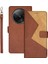 Xiaomi Redmi Için A3 Kılıf Ekleme Renk Kartı Yuvaları Deri Standlı Telefon Kapağı-Kahverengi (Yurt Dışından) 1
