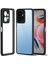 Xiaomi Redmi Note 12 4g Kılıfları Için Tpu+Pc Kabuk Çizilmez Cep Telefonu Kapağı-Şeffaf Siyah (Yurt Dışından) 1