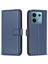 Xiaomi Poco M6 Pro 4g Kılıf Standı Fonksiyonu Pu Deri Telefon Kapağı-Mavi Için (Yurt Dışından) 1