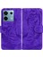 Xiaomi Poco X6 5g Kaplan Desenli Kılıf Pu Deri Standlı Cüzdan Telefon Kapağı-Mor (Yurt Dışından) 1