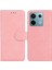 Xiaomi Poco X6 5g Kılıf Cüzdan Standı Düz ​​renk Deri Telefon Kapağı-Pembe (Yurt Dışından) 1