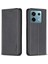Xiaomi Poco X6 5g Pu Deri Kılıf Manyetik Otomatik Emilmiş Telefon Kapağı-Siyah Için (Yurt Dışından) 1