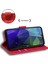 Xiaomi Poco X6 5g Kaplan Desenli Kılıf Pu Deri Standlı Cüzdan Telefon Kapağı-Kırmızı (Yurt Dışından) 2