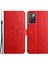 Xiaomi Redmi 10 2022 4g/10 4g (2021) Kılıf Pu Deri Cüzdan Kapağı-Kırmızı (Yurt Dışından) 1