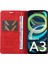 Xiaomi Redmi A3 Kılıf Folio Pu Deri Manyetik Emme Telefon Kapağı-Kırmızı (Yurt Dışından) 2
