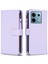 Xiaomi Poco X6 5g Deri Kılıf Kart Tutucu Fermuar Cep Telefonu Kapak-Mor Için (Yurt Dışından) 1