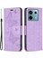 Xiaomi Poco X6 5g Kılıf Kelebek Baskılı Pu Deri Telefon Kapağı-Mor Için (Yurt Dışından) 1