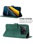 Xiaomi Poco X6 Pro 5g Manyetik Telefon Kılıfı Çizgi Desenli Crossbody Kapak-Siyahımsı Yeşil (Yurt Dışından) 3