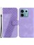 Xiaomi Poco X6 5g Standlı Kart Yuvaları Kılıf 7 Şekilli Desen Pu Deri Telefon Kapağı-Mor (Yurt Dışından) 1