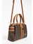 Kadın Kahverengi Taba Yeni Sezon Aksesuarlı 4 Gözlü El ve Omuz Çantası PBU1022 2
