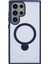 Samsung Galaxy S24 Ultra Döner Halka Kickstand Manyetik Mavi Telefon Kılıfı (Yurt Dışından) 1