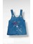 Kız Bebek Çocuk Life Star Kot Jile Yıldız Desen Jean Salopet Denim Elbise 1