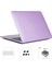 MacBook Air 13 Inç (2020) A2179/A2337 (Ab Versiyonu) 3'ü Bir Arada Sert Dizüstü Bilgisayar Kılıfı + Tpu Klavye Kapağı + Toz Geçirmez Fiş-Mor (Yurt Dışından) 1