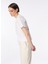 Beyaz Kadın Bisiklet Yaka Basic T-Shirt F4SL-TST0358 2