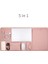 13.3 Inç Macbook 5'i Bir Arada Pvc Dizüstü Bilgisayar Kol Çantası + Kablo Düzeni + Güç Adaptörü Paketi + Fare Çantası + Masa Mat-Pembe (Yurt Dışından) 2