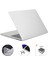 MacBook Pro 14 Inç (2021) A2442 (Ab Versiyonu) 3'ü 1 Arada Mat Pc Laptop Kılıfı + Tpu Klavye Kaplaması + Silikon Anti-Toz Fişleri-Beyaz (Yurt Dışından) 1