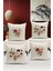 Flower/vintage Serisi Çift Tarafı Dijital Baskılı 4'lü Kırlent Kılıfı Seti (Cushion Cover Set) 1