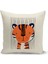 Çocuk Bebek Çift Tarafı Dijital Baskılı 4'lü Kırlent Kılıfı Seti (Kids Children Cushion Cover) 4