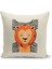 Çocuk Bebek Çift Tarafı Dijital Baskılı 4'lü Kırlent Kılıfı Seti (Kids Children Cushion Cover) 5