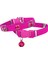 Kadife Kedi Boyun Tasması Taşlı 20-32 cm Pembe 1