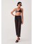 Siyah File Plaj Pantalonu 1