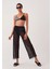 Siyah File Plaj Pantalonu 2
