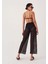Siyah File Plaj Pantalonu 4