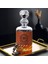 Isim ve Baş Harfli Taba Deri Kaplı Viski Şişesi 2