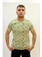 Caz 4123 Desenli Bisiklet Yaka Erkek T-Shirt 1