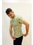 Caz 4123 Desenli Bisiklet Yaka Erkek T-Shirt 2